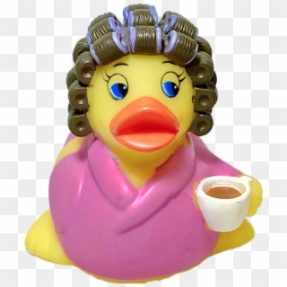Coffee Time Rubber Duck - American Black Duck Clipart