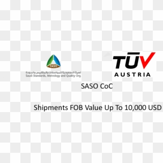Saso Certificate Of Conformity For Shipments Fob Less - Tuv Austria Clipart