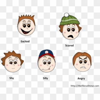 Boy Feeling Cards - Emotions Feeling Face Clipart - Png Download