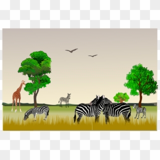 Game Reserve Nature Reserve Computer Icons Big-game - Free African Savanna Clipart - Png Download