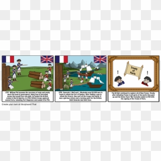 The French And Indian War Part - Fort Duquesne Battle Cartoon Clipart