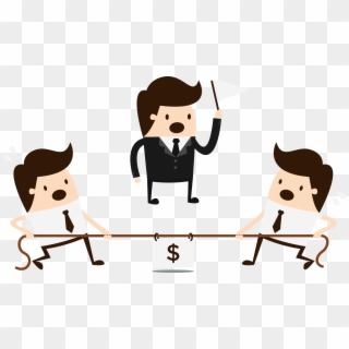 Price War People Tug Clip Art Freeuse - Business Competition Png Transparent Png