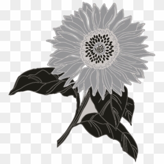 Smock Sunflower Motif - Artificial Flower Clipart