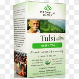 Organic India Tulsi Holy Basil Green Tea, Infusion - Organic India Clipart