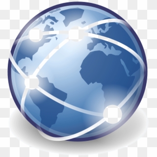 Technology Globe Icon - Internet Clipart - Png Download