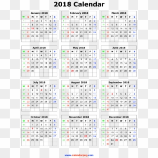 Download Calendar 2018 Png Hd For Designing Projects Clipart