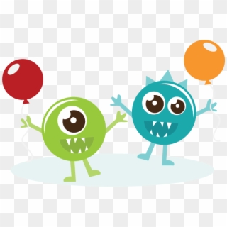 Happy Monsters Svg Files For Scrapbooking Cardmaking - Cute Monster Png Clipart