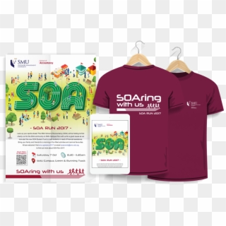 Smu School Of Accountancy Run 2017 Campaign Poster - Active Shirt Clipart