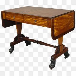 Regency Satin And Rosewood Sofa Table, In The Manner - Coffee Table Clipart