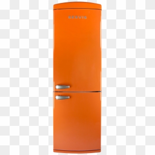 Servis Retro Fridge Freezer In Tangerine Dream With - Orange Retro Fridge Freezer Clipart