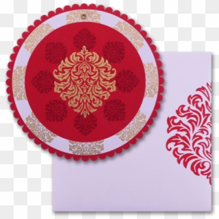 Custom Wedding Cards - Rangoli Wedding Card Design Clipart