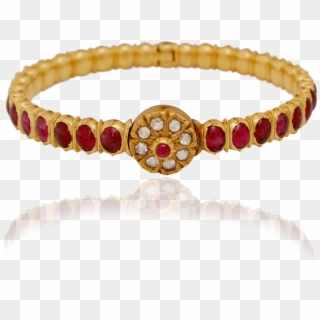 Ethnic Ruby Gold Bracelet - Diamond Clipart