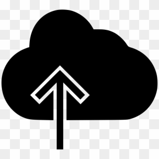 Cloud With Upward Arrow Comments - Three Leaf Clover Black Clipart