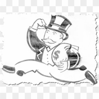 Monopoly-guy California Berkeley Ülikoolis, Mida Peetakse - Monopoly Man Chasing Money Clipart