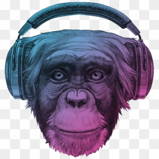 Ape Thinker - Monkey Glasses Clipart