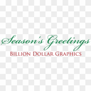 Seasons Greetings Png - Calligraphy Clipart