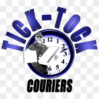 Tick Tock Couriers Final Logo - Graphic Design Clipart
