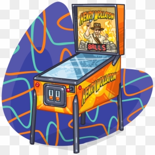 Pinball Machine - Arcade Game Clipart