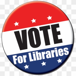 Vote For Libraries - Circle Clipart