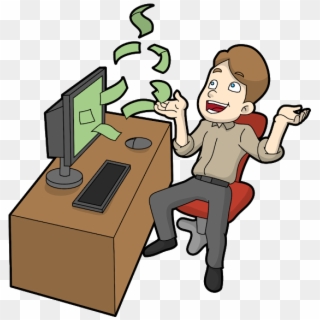 There Are A Lot Of Ways In Which You Can Earn Money - Cartoon Man Getting Money Png Clipart