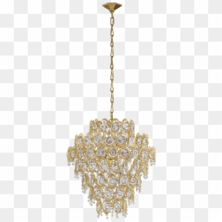 Emile Large Pendant In Gild With Crystal - Chandelier Clipart
