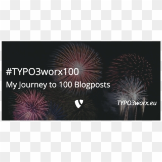 My Journey To 100 Blogposts About Typo3 - Fireworks Clipart