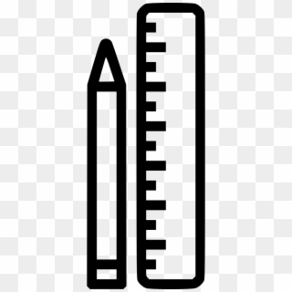 Pen Pencile Tool Sketch Scale Ruler Measure Comments - Png Ruler Icon Sketch Clipart