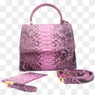 Gaby Bb Python Fuschia - Handbag Clipart