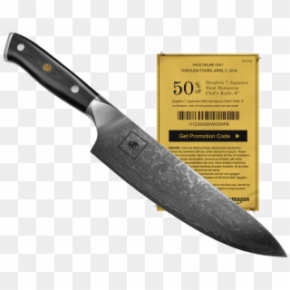 50% Off Draghón 7 Chef Knife On Amazon - Bowie Knife Clipart
