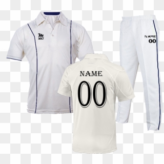 Kids Cricket Dress - Cricket White Jersey Design Clipart