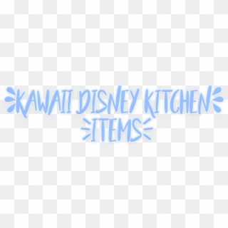 Kawaii Disney Japan Kitchen Items - Calligraphy Clipart