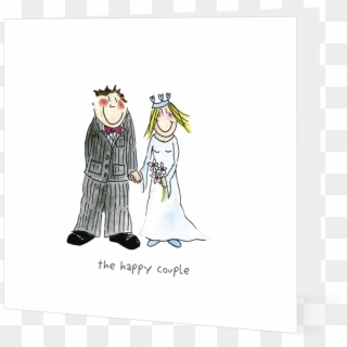 Wedding Couple - Tie The Knot Cartoon Clipart