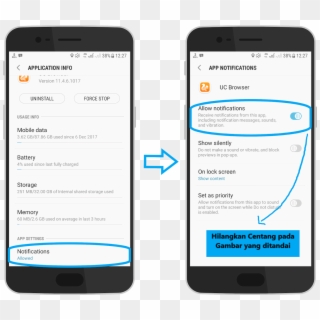 Cara Menghilangkan Notifikasi Uc Browser - Iphone Clipart