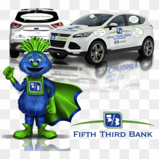 Fifth Third Bank Van Wrap And Mascot Design - Fifth Third Bank Clipart