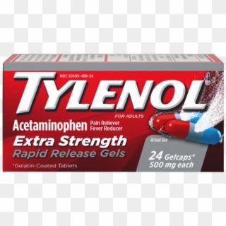 Tylenol Rapid Release Gels - Packaging And Labeling Clipart