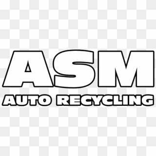 Asm Auto Recycling Logo - Line Art Clipart