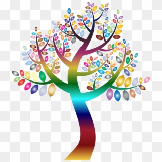 Bienvenido A La Biblioteca Welcome To The Library - Transparent Colorful Tree Clipart Png