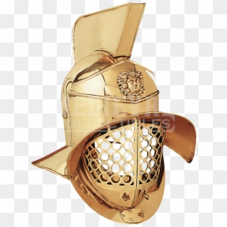 Gladiator Brass Arena Helmet - Battle Ready Gladiator Helmet Clipart