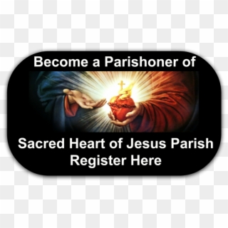 Sacred Heart Register Button - Sacred Heart Clipart