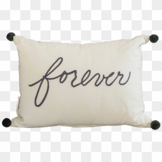 Forever Pillow With Pom Poms - Throw Pillow Clipart