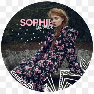 Sophieturner Image - Sophie Turner Floral Dress Clipart