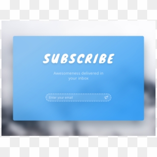 Blue Subscribe Png - Graphic Design Clipart