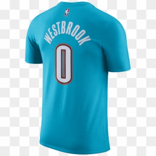 Nike Nba Oklahoma City Thunder Russell Westbrook Dry - Russell Westbrook T Shirt Nike Clipart