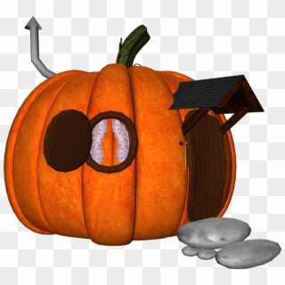 Pumpkin House - Jack-o'-lantern Clipart