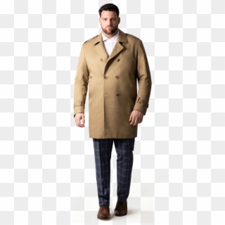 Beige Belted Trench Coat - Overcoat Clipart