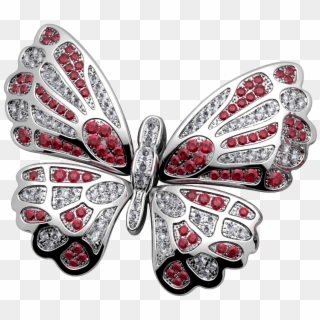 Red Butterfly - American Painted Lady Clipart