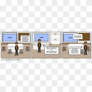Jeopardy Game - Cartoon Clipart
