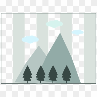 Mountains Nature Tree Landscape Png Image - Triangle Clipart