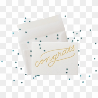 Confetti Congrats Splash - Calligraphy Clipart
