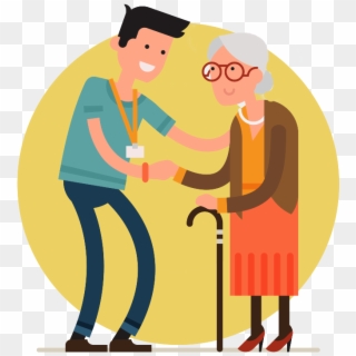 Medicinal Clipart Elderly Care - Senior Citizen Clipart Png Transparent Png